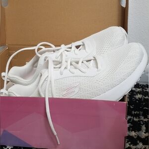 Skechers Women's White Athletic Shoes